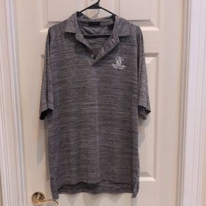 Divots Men's Short Sleeve Heather Gray Polo Shirt Size XL - Pennbrooke Fairways